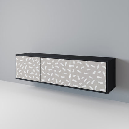 PASSING SECONDS Mobile TV a 3 Ante in Finitura Nera