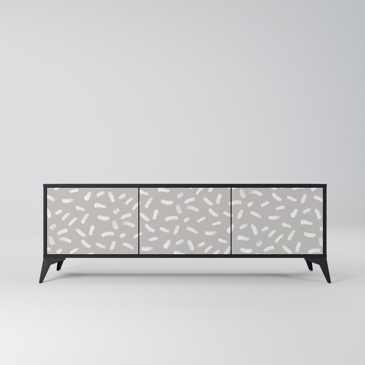 PASSING SECONDS Mobile TV a 3 Ante in Finitura Nera