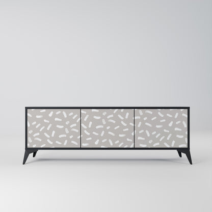 PASSING SECONDS Mobile TV a 3 Ante in Finitura Nera