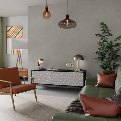 PASSING SECONDS Mobile TV a 3 Ante in Finitura Nera