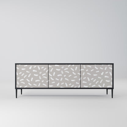 PASSING SECONDS Mobile TV a 3 Ante in Finitura Nera