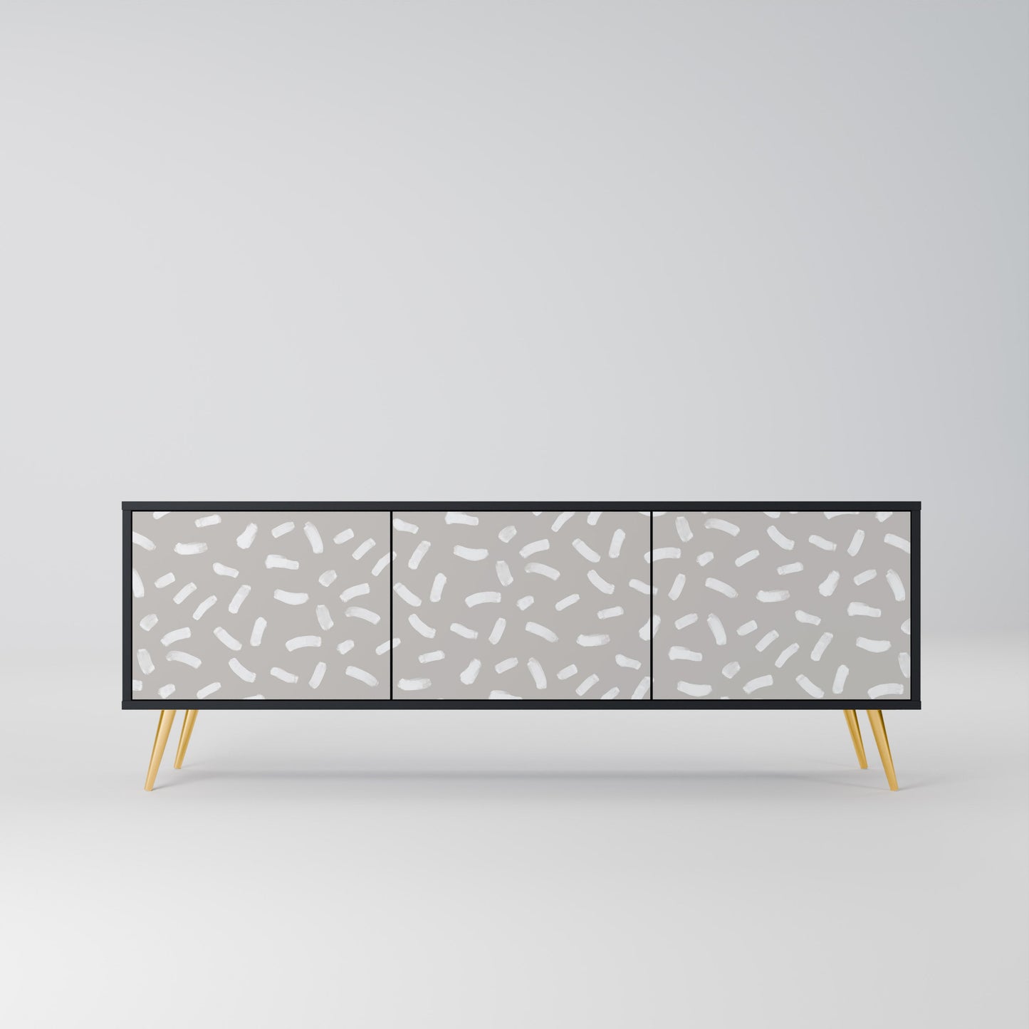 PASSING SECONDS Mobile TV a 3 Ante in Finitura Nera