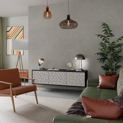 PASSING SECONDS Mobile TV a 3 Ante in Finitura Nera