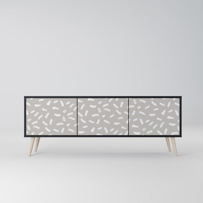 PASSING SECONDS Mobile TV a 3 Ante in Finitura Nera