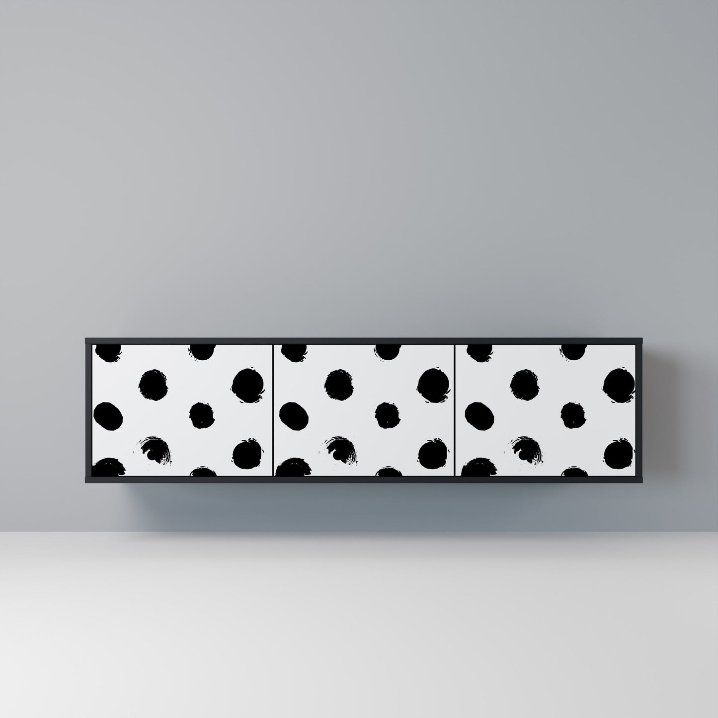 SLIPPING MINUTES Mobile TV a 3 Ante in Finitura Nera