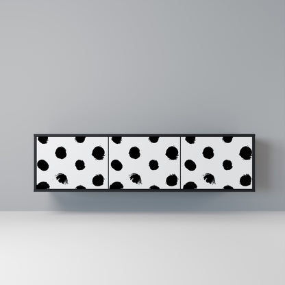 SLIPPING MINUTES Mobile TV a 3 Ante in Finitura Nera