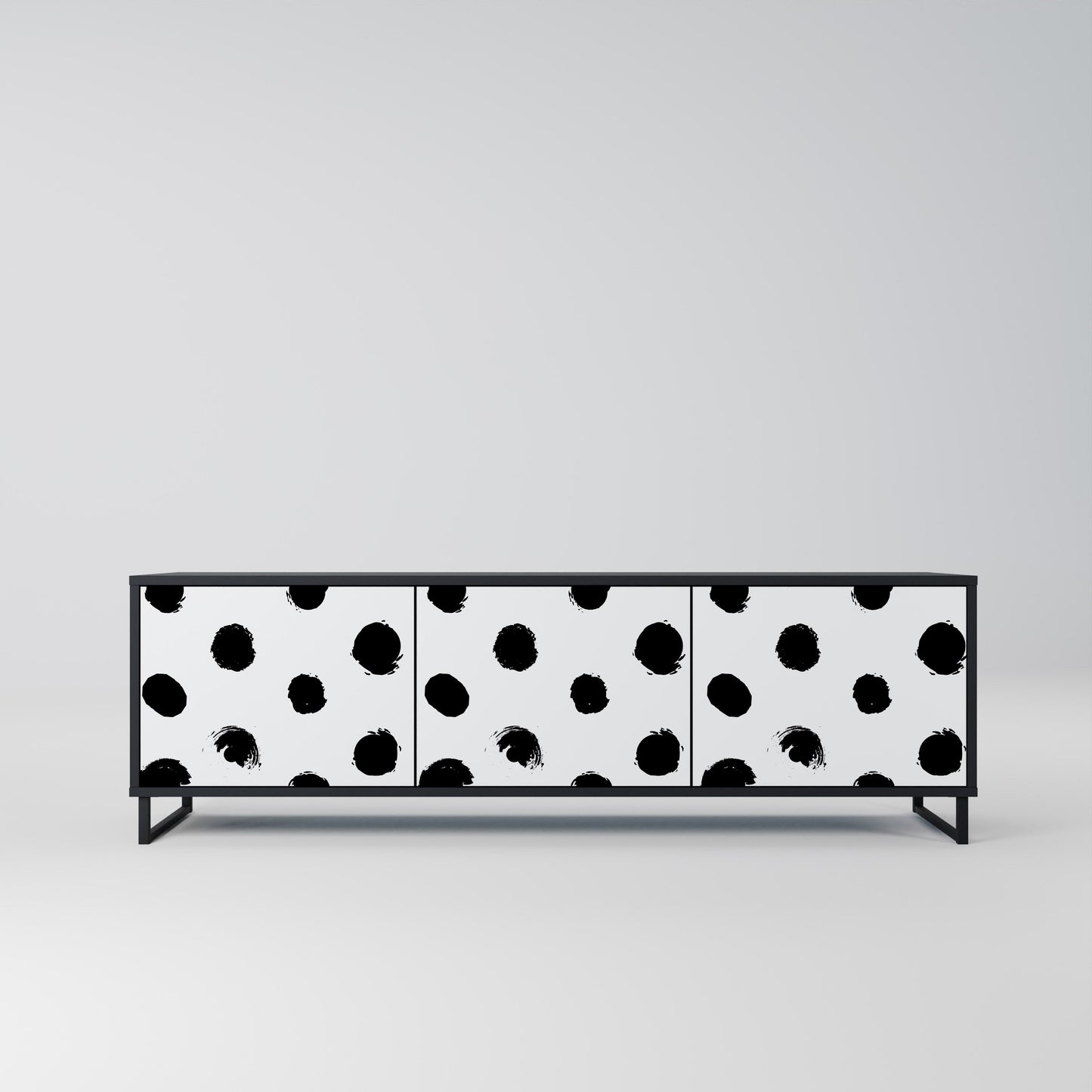 SLIPPING MINUTES Mobile TV a 3 Ante in Finitura Nera