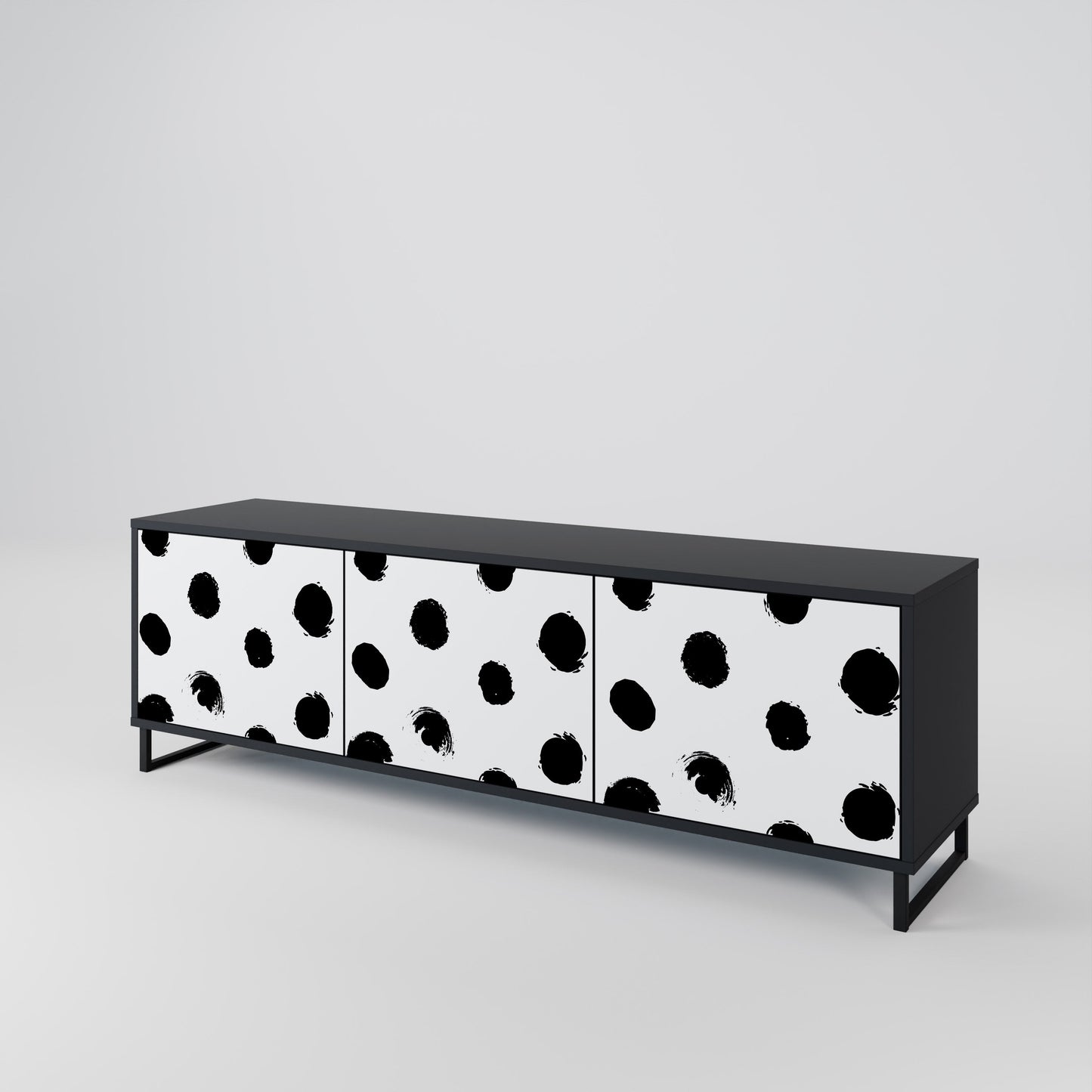 SLIPPING MINUTES Mobile TV a 3 Ante in Finitura Nera