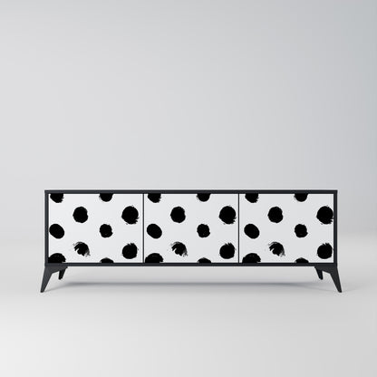 SLIPPING MINUTES Mobile TV a 3 Ante in Finitura Nera