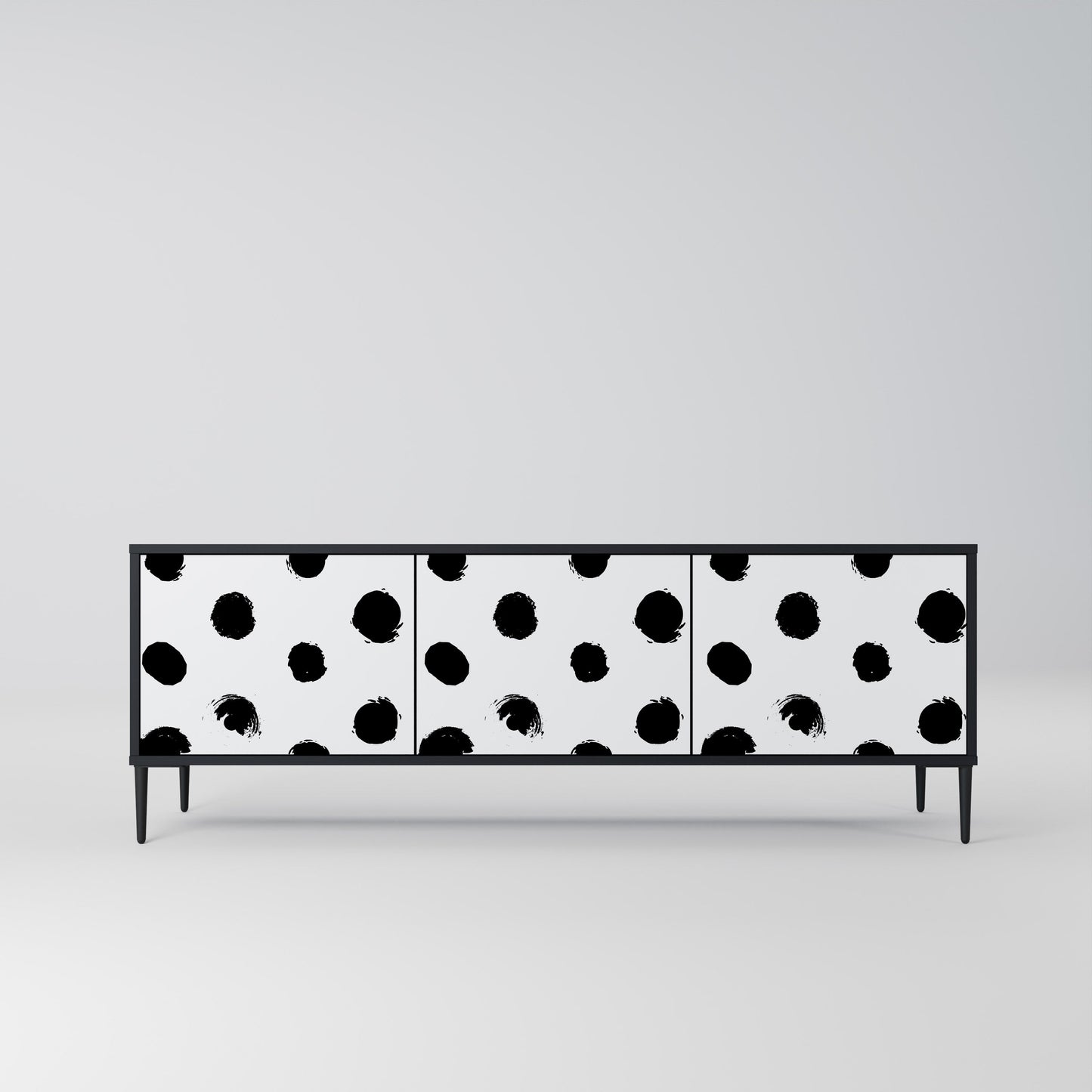 SLIPPING MINUTES Mobile TV a 3 Ante in Finitura Nera