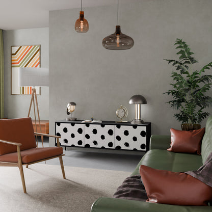 SLIPPING MINUTES Mobile TV a 3 Ante in Finitura Nera