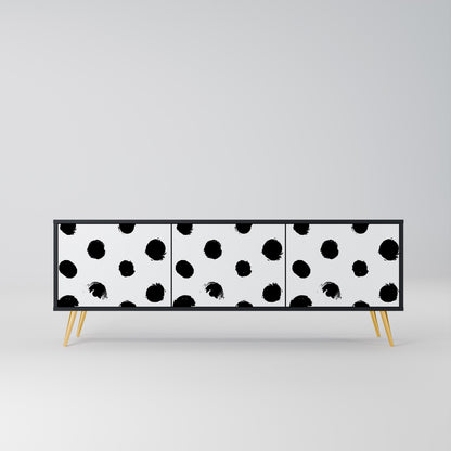 SLIPPING MINUTES Mobile TV a 3 Ante in Finitura Nera