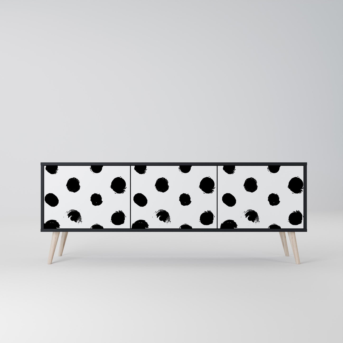 SLIPPING MINUTES Mobile TV a 3 Ante in Finitura Nera