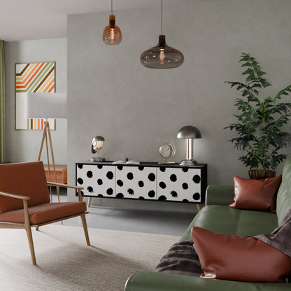 SLIPPING MINUTES Mobile TV a 3 Ante in Finitura Nera