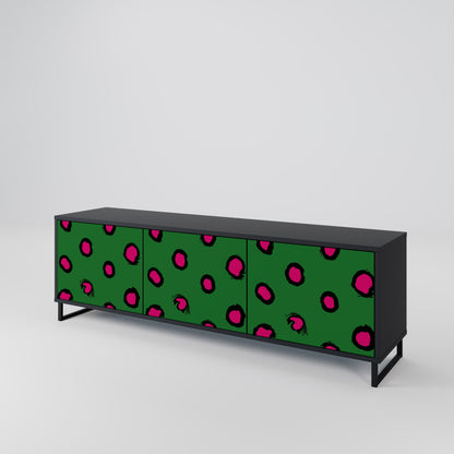 FUNKY SPOTS Mobile TV a 3 Ante in Finitura Nera