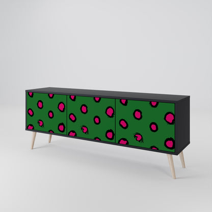 FUNKY SPOTS Mobile TV a 3 Ante in Finitura Nera