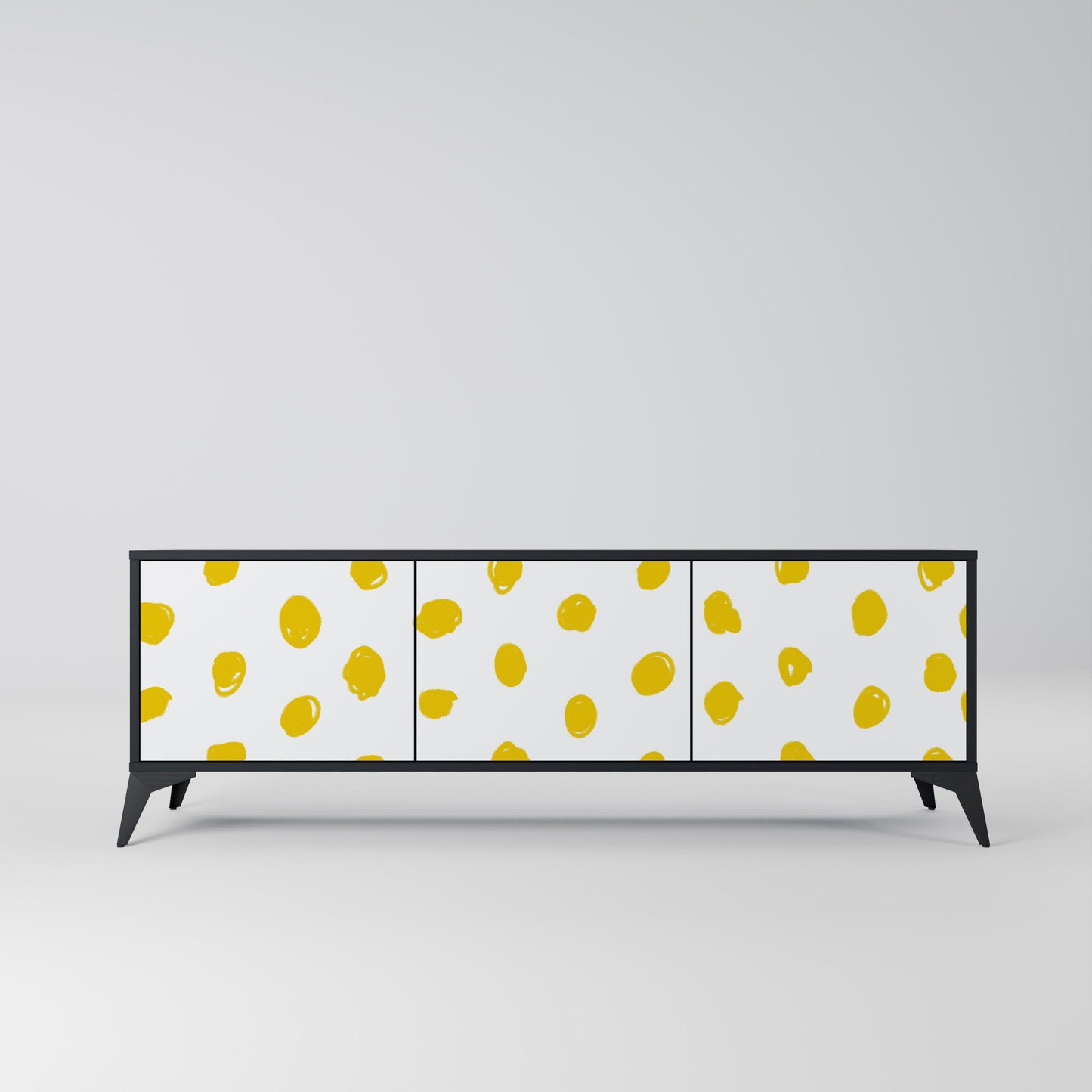 RADIANT REVERIE Mobile TV a 3 Ante in Finitura Nera