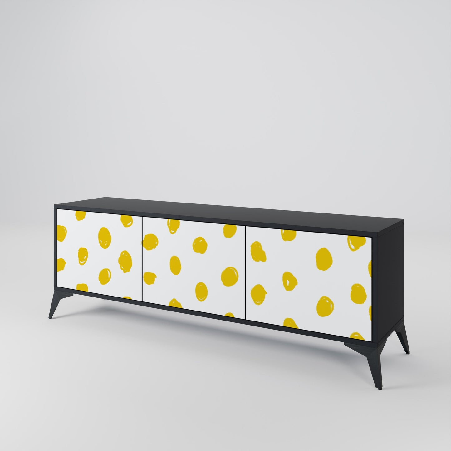 RADIANT REVERIE Mobile TV a 3 Ante in Finitura Nera