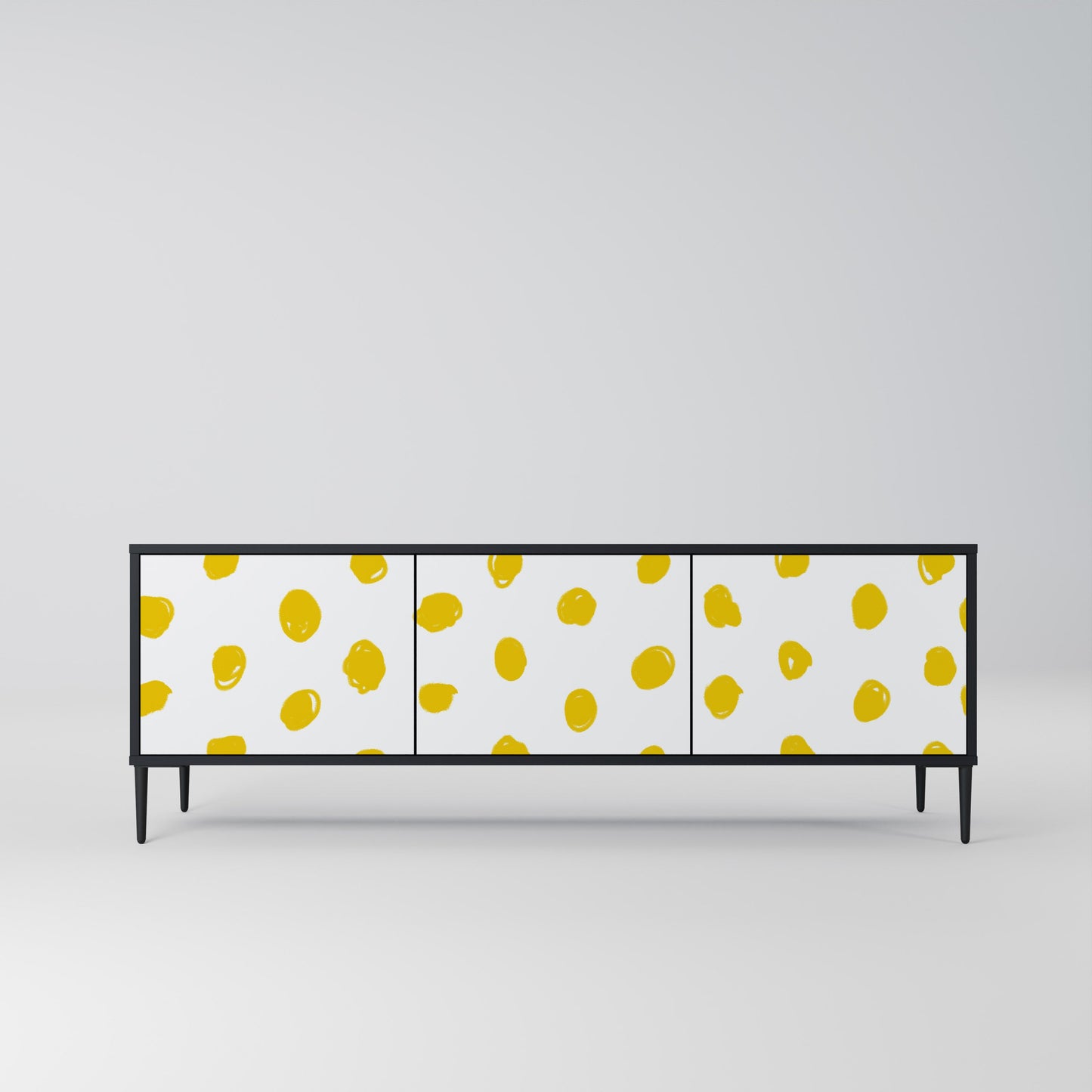 RADIANT REVERIE Mobile TV a 3 Ante in Finitura Nera