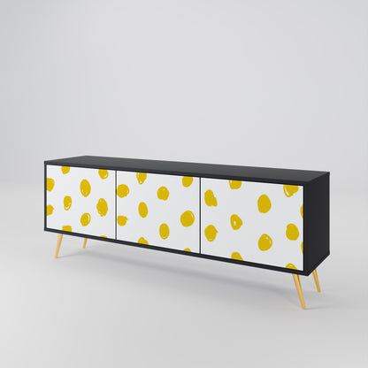 RADIANT REVERIE Mobile TV a 3 Ante in Finitura Nera