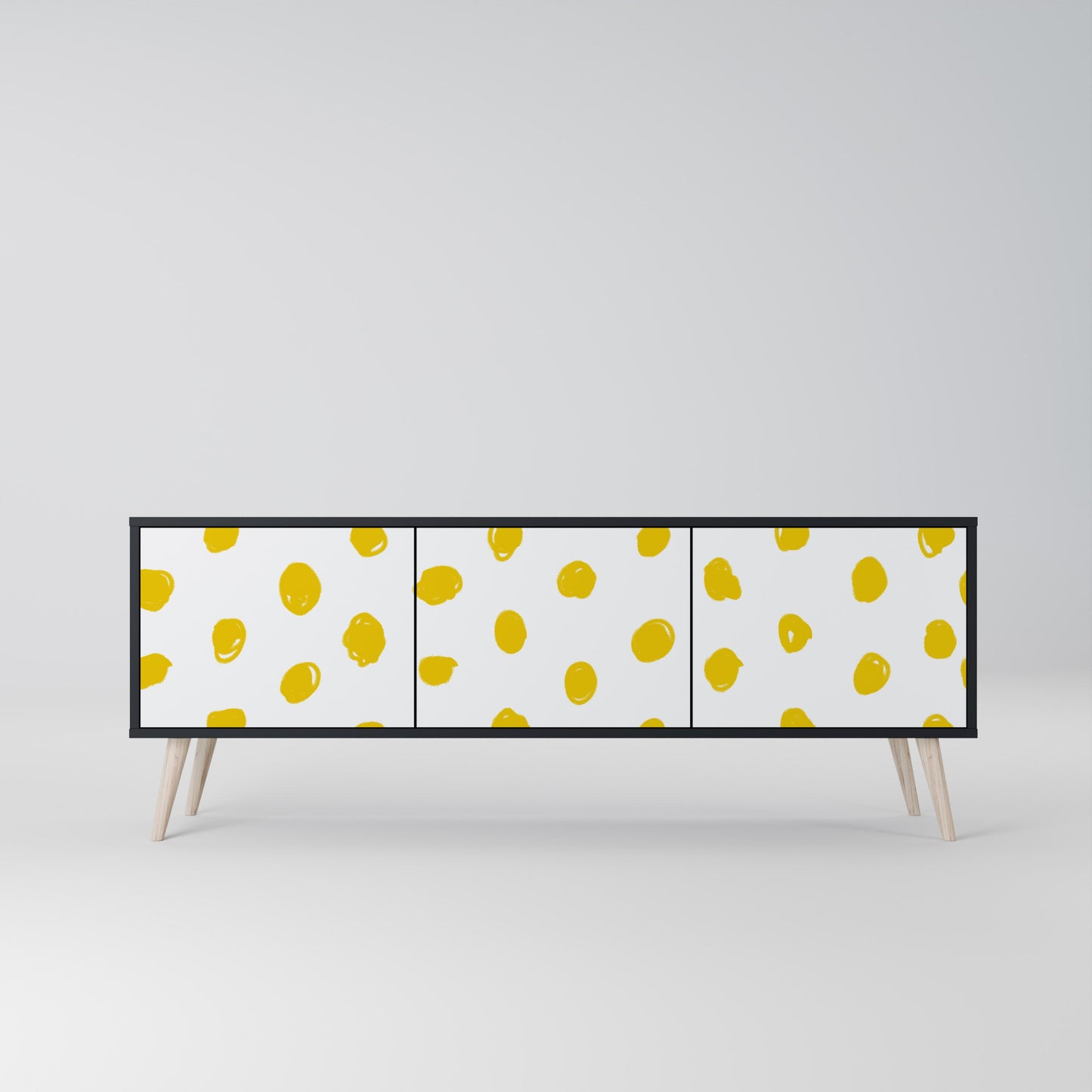 RADIANT REVERIE Mobile TV a 3 Ante in Finitura Nera