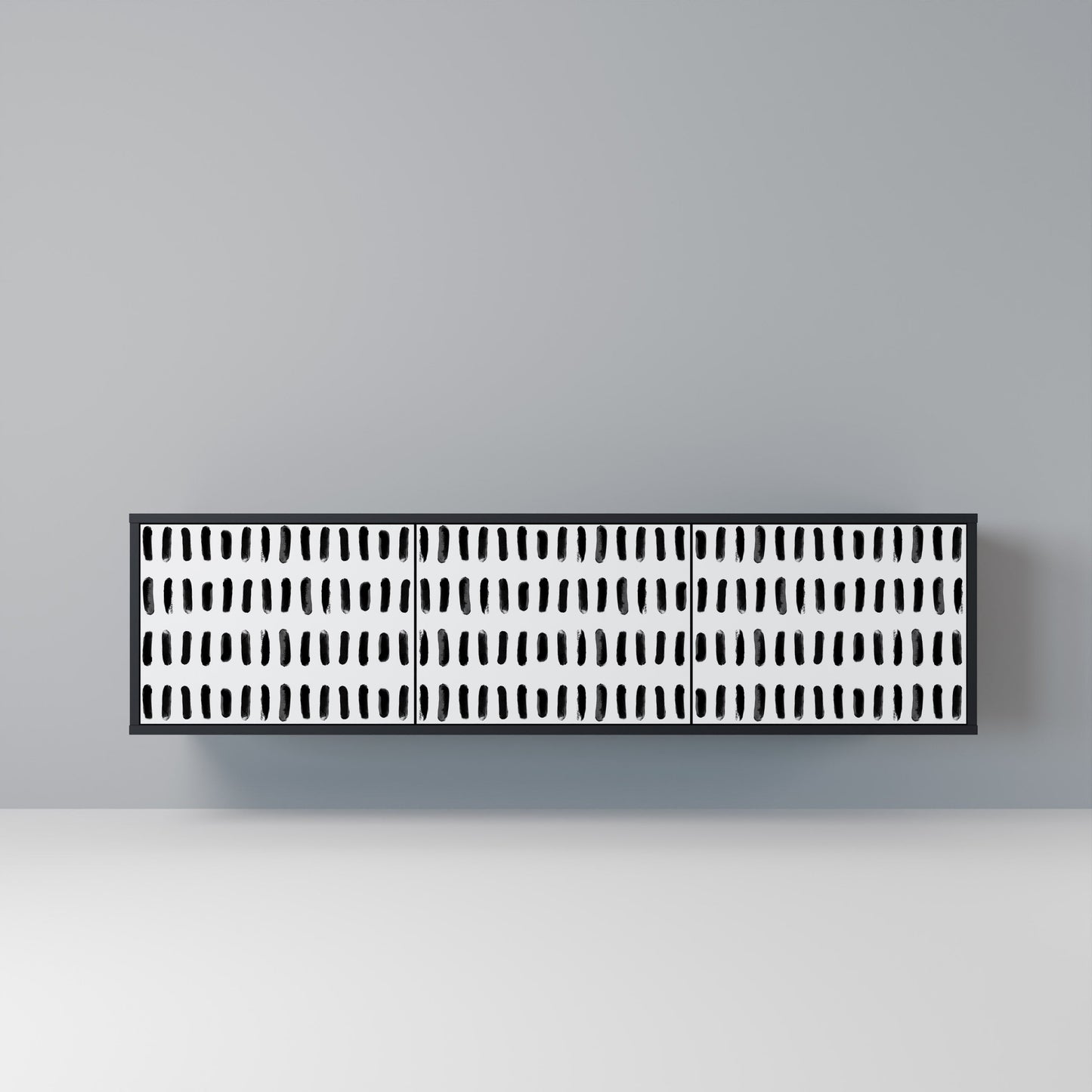 NIGHTY MELODIES Mobile TV a 3 Ante in Finitura Nera