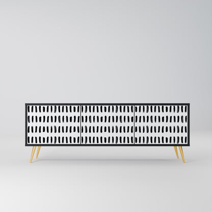 NIGHTY MELODIES Mobile TV a 3 Ante in Finitura Nera