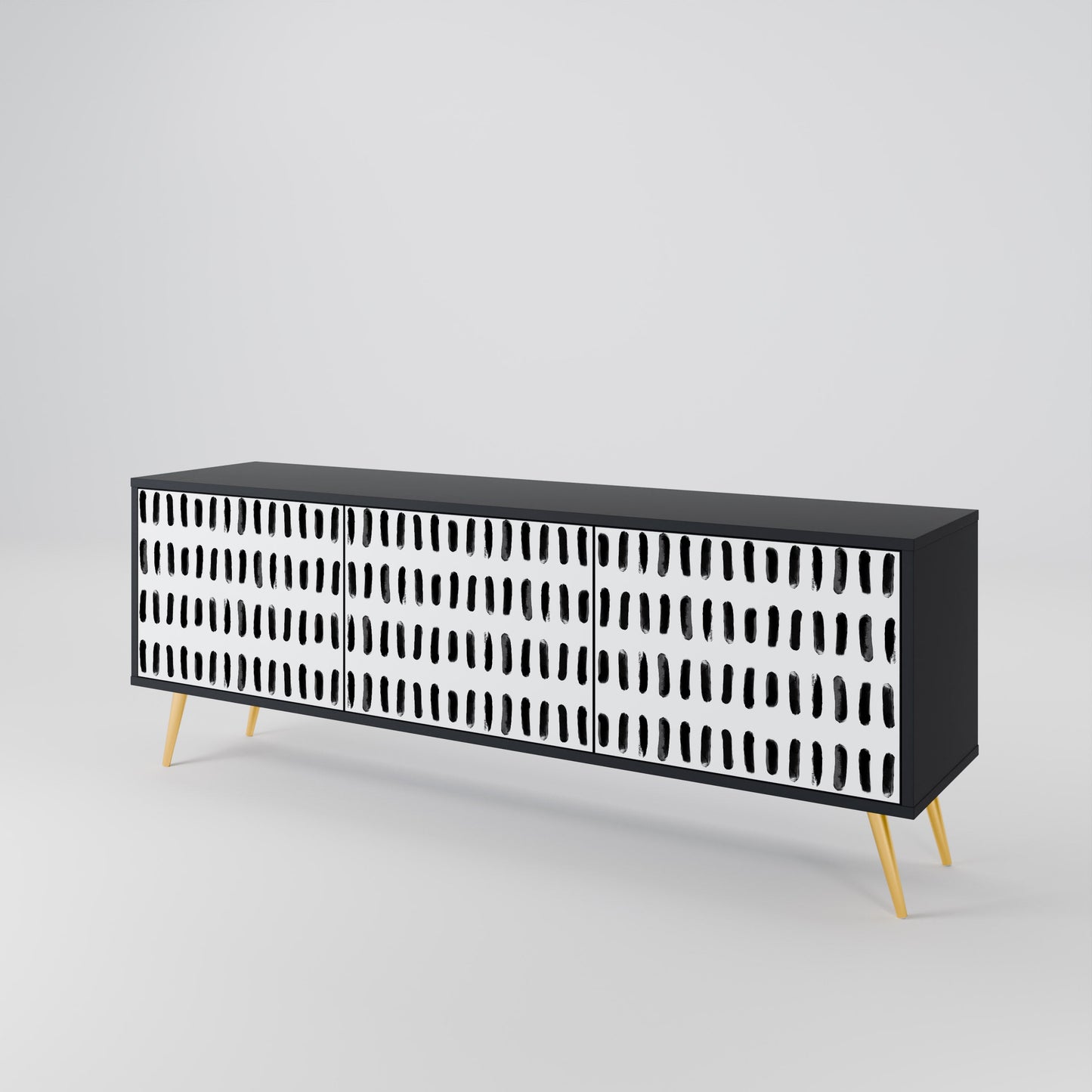 NIGHTY MELODIES Mobile TV a 3 Ante in Finitura Nera