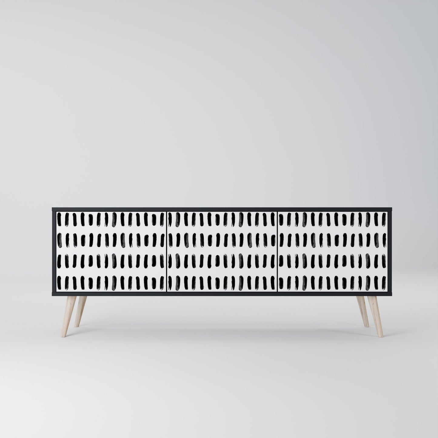 NIGHTY MELODIES Mobile TV a 3 Ante in Finitura Nera