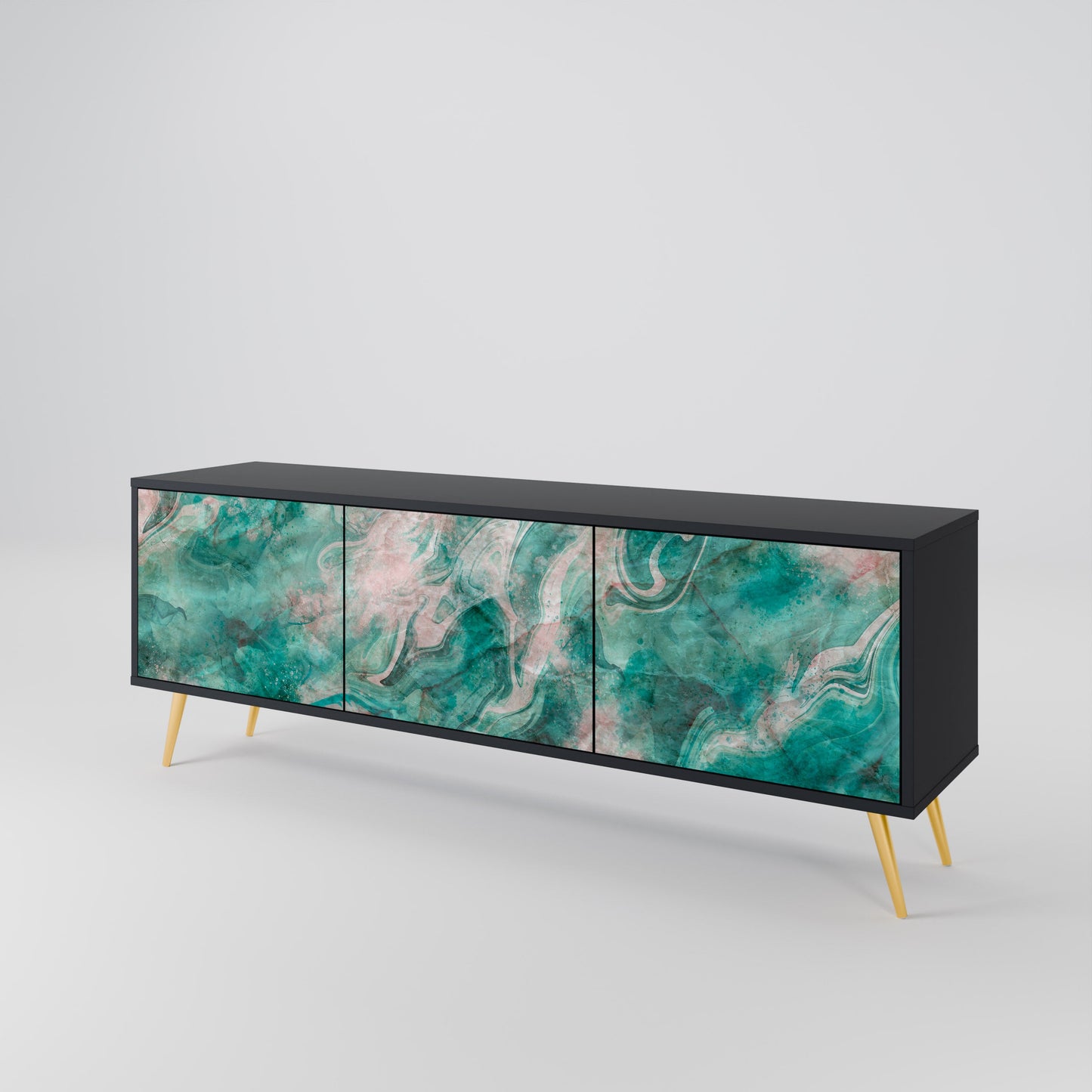 ABSTRACT ALCHEMY Mobile TV a 3 Ante in Finitura Nera