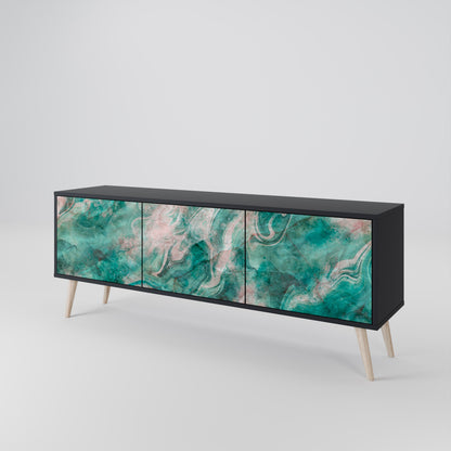 ABSTRACT ALCHEMY Mobile TV a 3 Ante in Finitura Nera