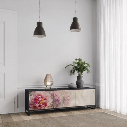 PEONY WHISPER Mobile TV a 3 Ante in Finitura Nera