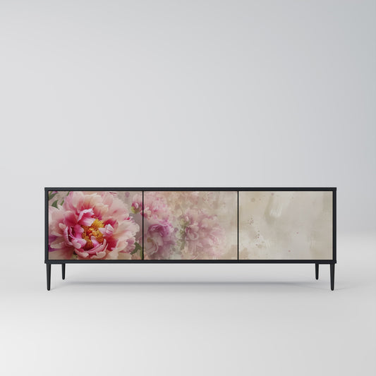 PEONY WHISPER Mobile TV a 3 Ante in Finitura Nera