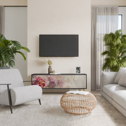 PEONY WHISPER Mobile TV a 3 Ante in Finitura Nera