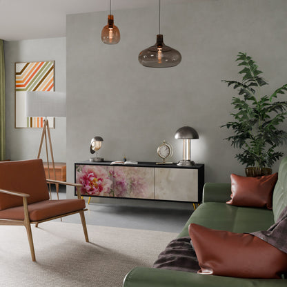 PEONY WHISPER Mobile TV a 3 Ante in Finitura Nera