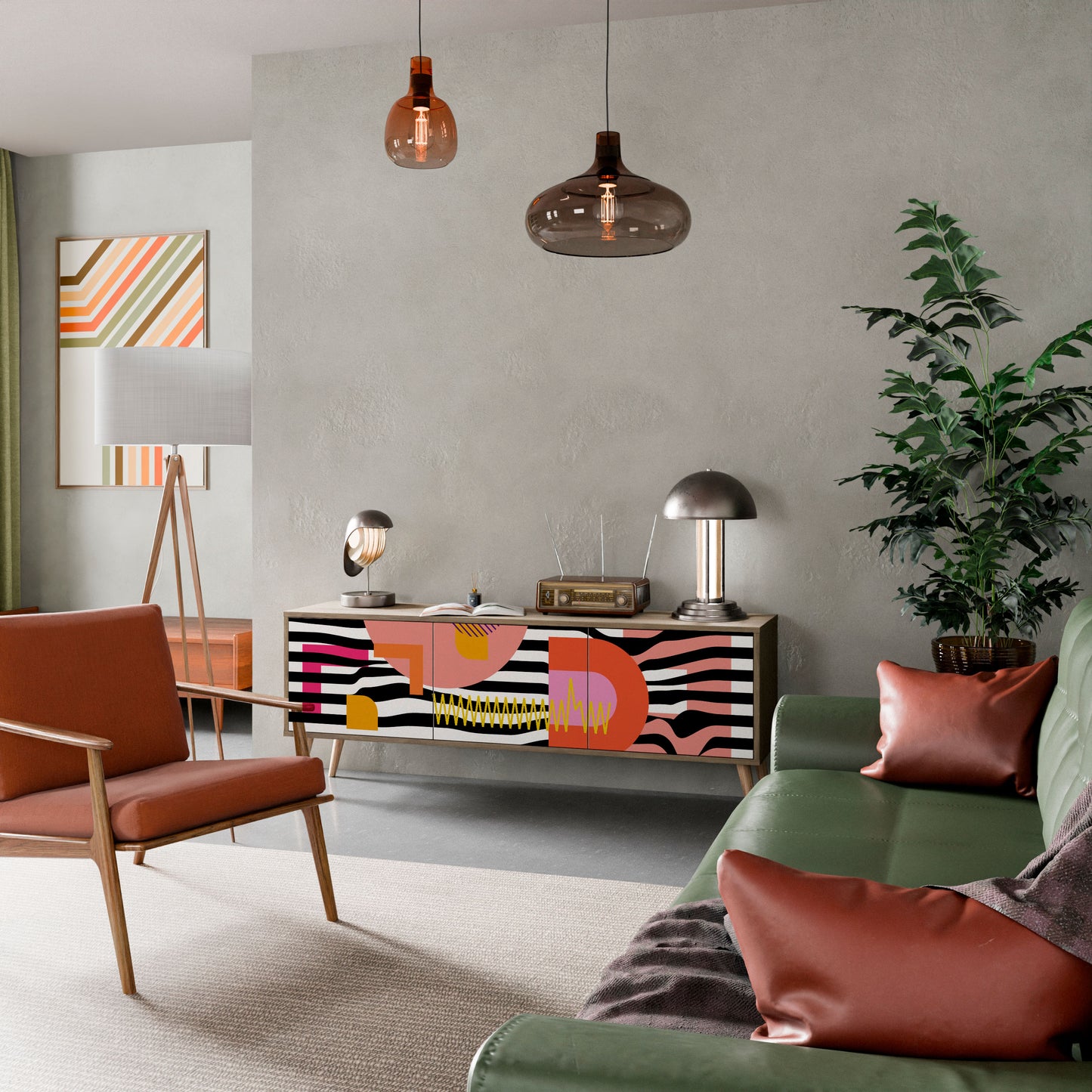 CHROMATIC ABSTRACT Mobile TV a 3 Ante in Effetto Rovere