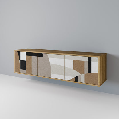 DELICATE MEMENTO Mobile TV a 3 Ante in Effetto Rovere