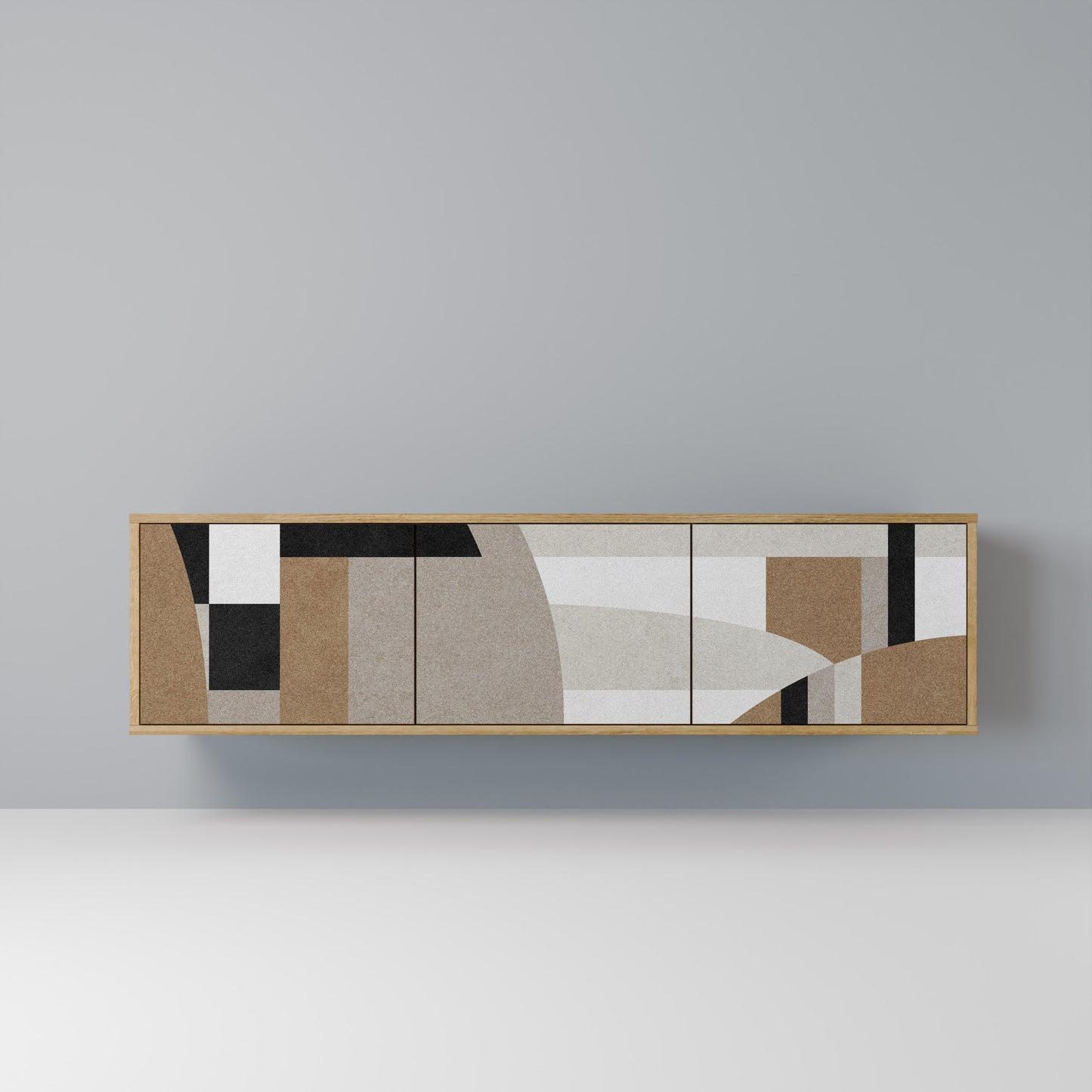 DELICATE MEMENTO Mobile TV a 3 Ante in Effetto Rovere