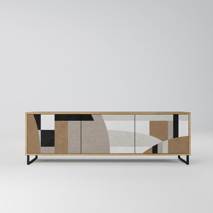 DELICATE MEMENTO Mobile TV a 3 Ante in Effetto Rovere