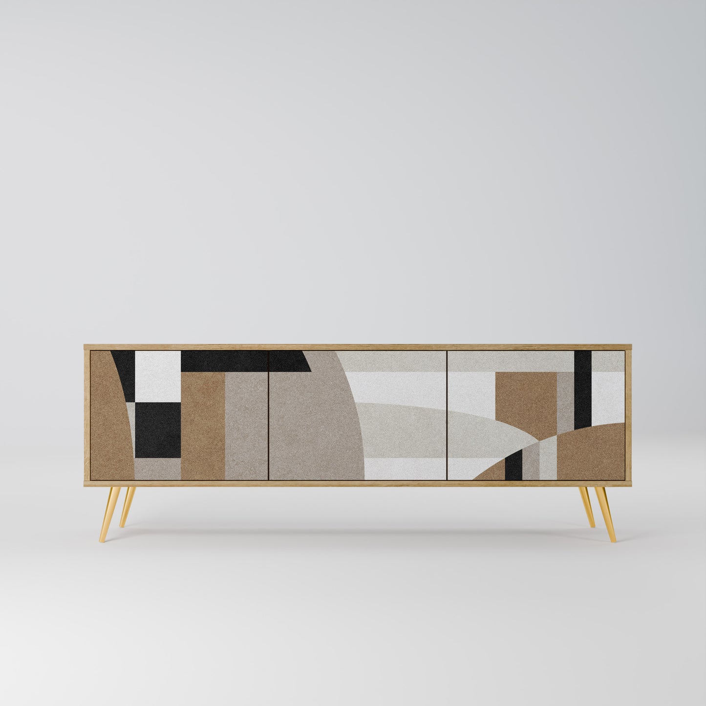 DELICATE MEMENTO Mobile TV a 3 Ante in Effetto Rovere