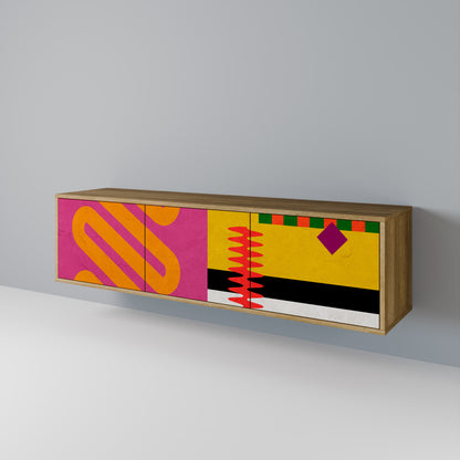 VIVID ART Mobile TV a 3 Ante in Effetto Rovere