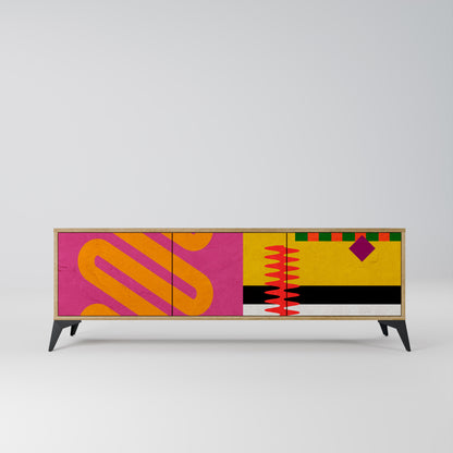 VIVID ART Mobile TV a 3 Ante in Effetto Rovere