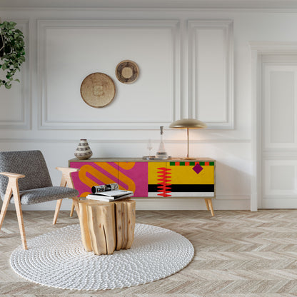 VIVID ART Mobile TV a 3 Ante in Effetto Rovere