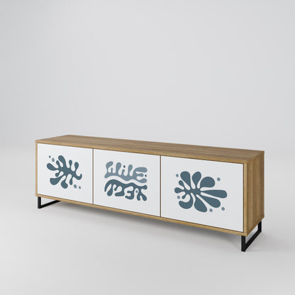 WONDERLAND VEGETATION 3-Door TV Stand in Oak Effect