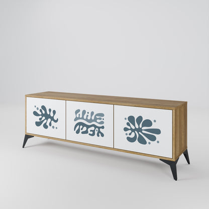 WONDERLAND VEGETATION 3-Door TV Stand in Oak Effect