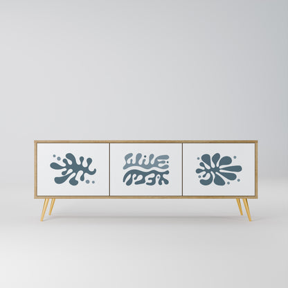 WONDERLAND VEGETATION 3-Door TV Stand in Oak Effect