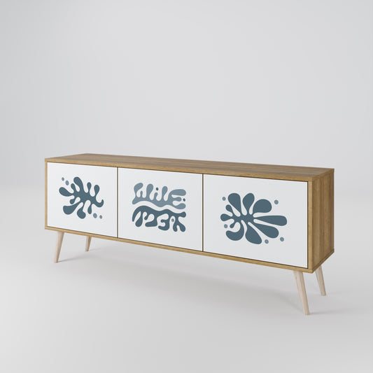 WONDERLAND VEGETATION 3-Door TV Stand in Oak Effect