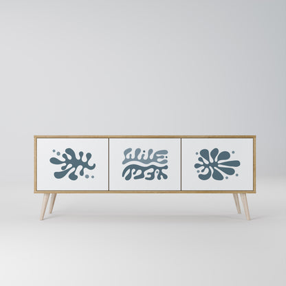 WONDERLAND VEGETATION 3-Door TV Stand in Oak Effect