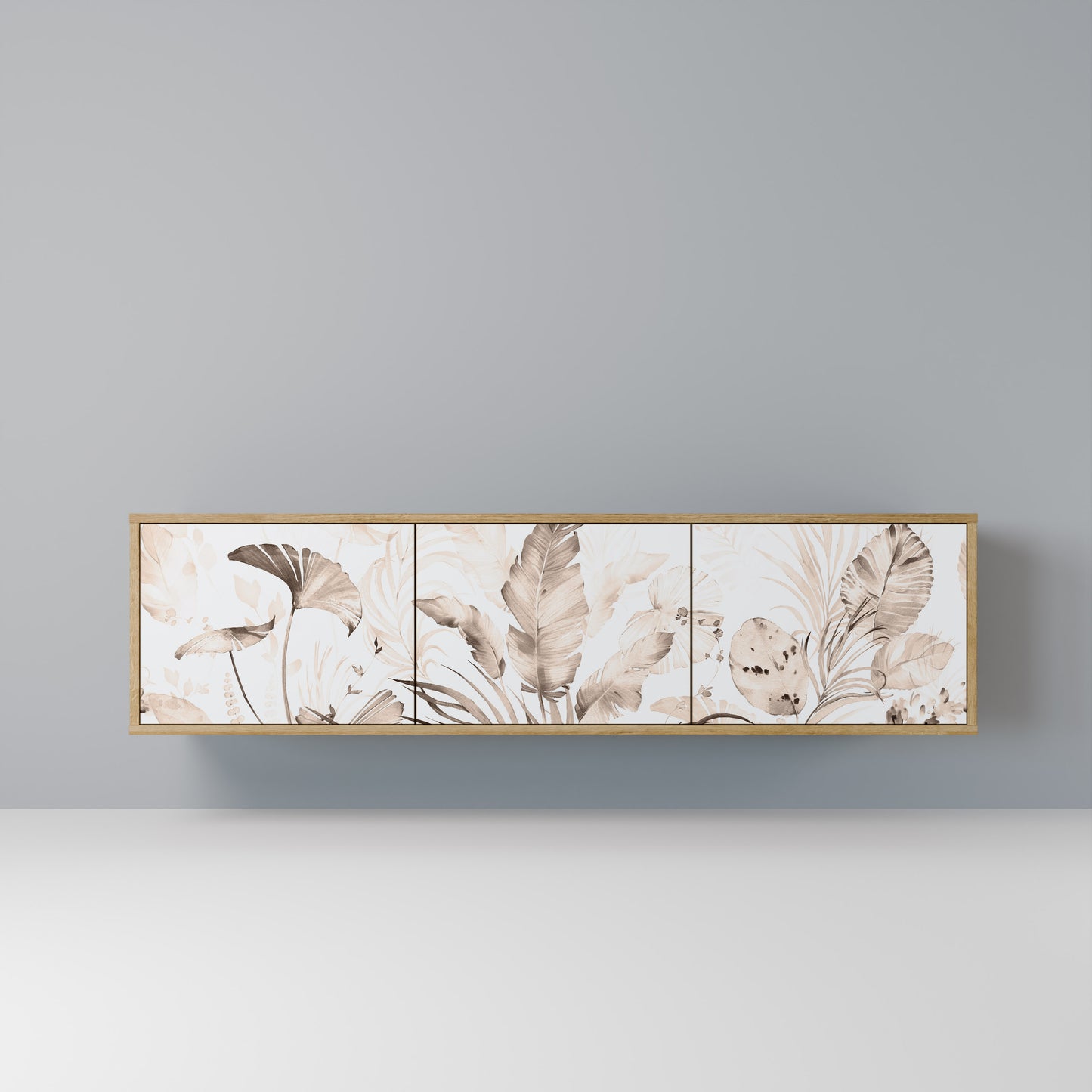 WILD TENDERNESS 3-Door TV Stand in Oak Effect