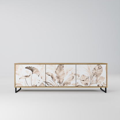 WILD TENDERNESS 3-Door TV Stand in Oak Effect